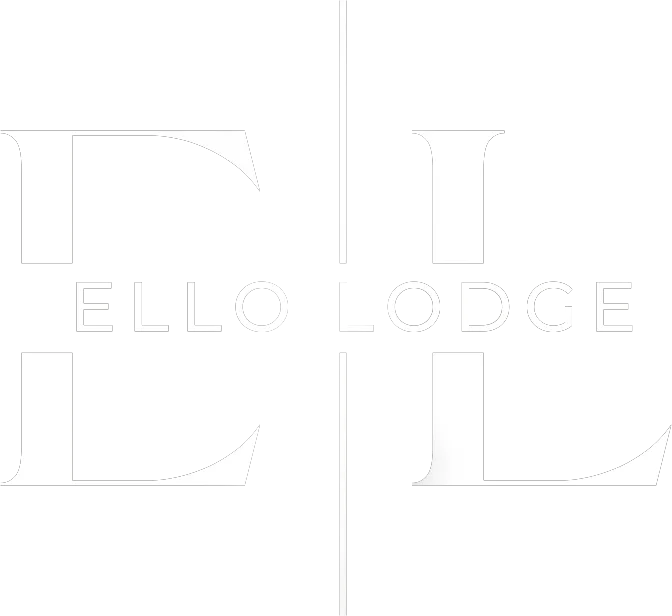 Ello lodge Logo White